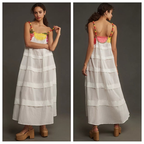 FARM Rio Dresses & Skirts - FARM Rio Fruits Richilieu Sleeveless Midi Dress